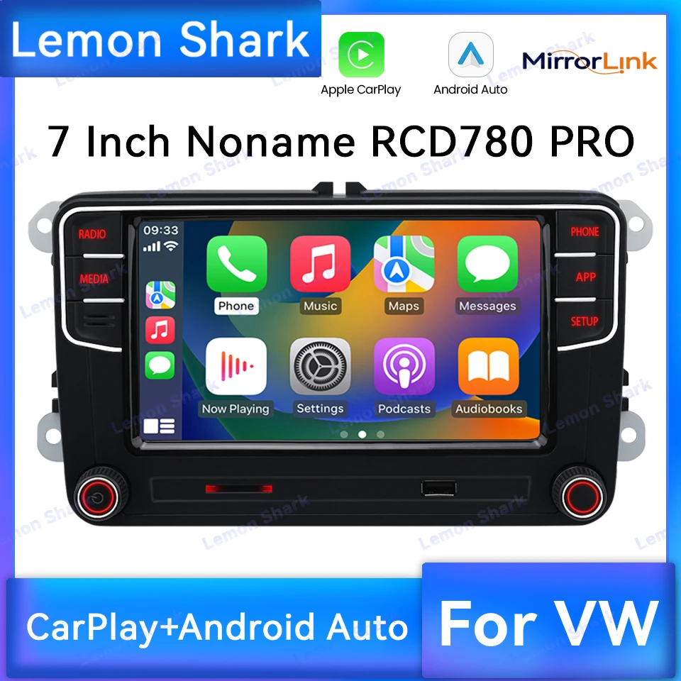 

7 inch Touch Screen MIB Carplay Car Radio Noname RCD780 Pro Android Auto Bluetooth Player for VW Golf Passat Tiguan Caddy Jetta