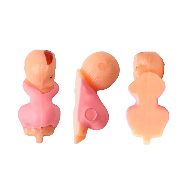 10-50 stücke Mini Kunststoff Blau Rosa Schlafen Baby Geschlecht Offenbaren Spiele Geburtstag Kuchen Dekor Baby Dusche Kinder Geburtstag partei Liefert – Detail 6