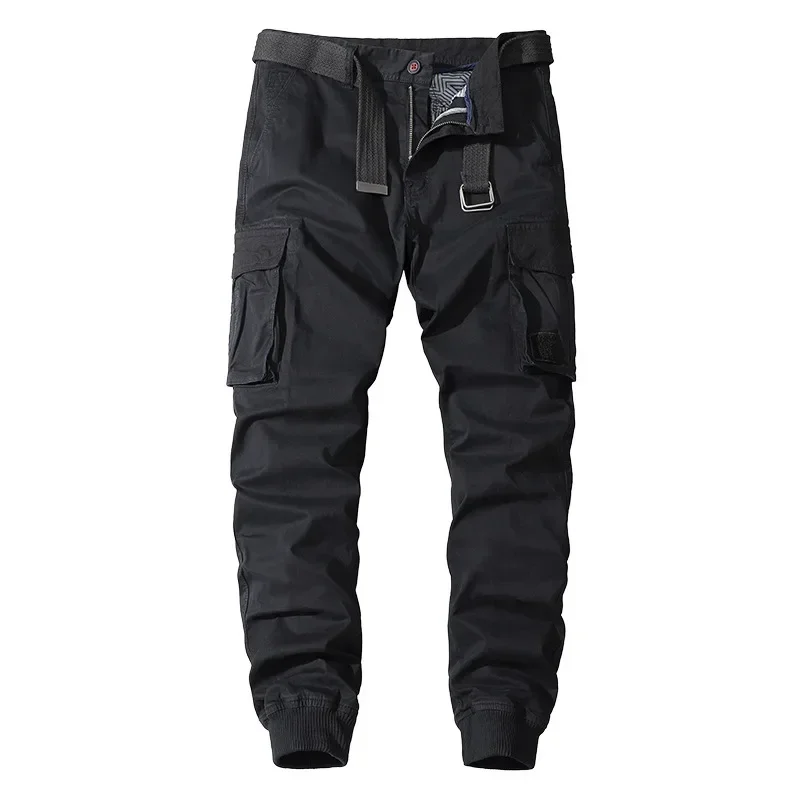 New Men's Cargo Pants Casual Multi-pocket Military Tactical Pant Cotton Running Long Trousers Male Spring Autumn Outdoor Trouser