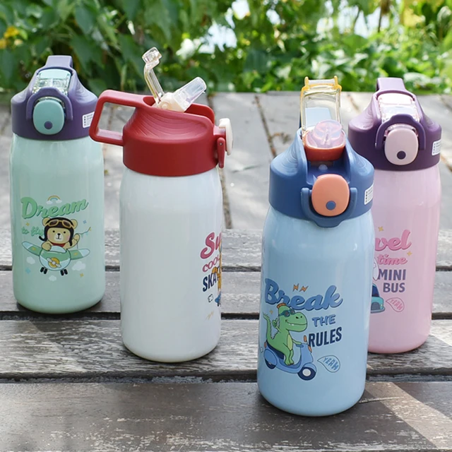 400ml 530ml Cute Candy Mini Thermos Cup Kids Cartoon Hot Water