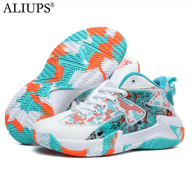 

ALIUPS 36-46 Lightweight Men Basketball Shoes Boys Breathable Non-Slip Wearable Sports Shoes Athletic Sneakers Women