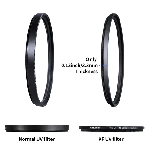 K&F Concept MC UV Protection Filter Ultra Slim Multi Coated HD 37mm 43mm 46mm 49mm 52mm 55mm 58mm 62mm 67mm 72mm 77mm 82mm - Image 5