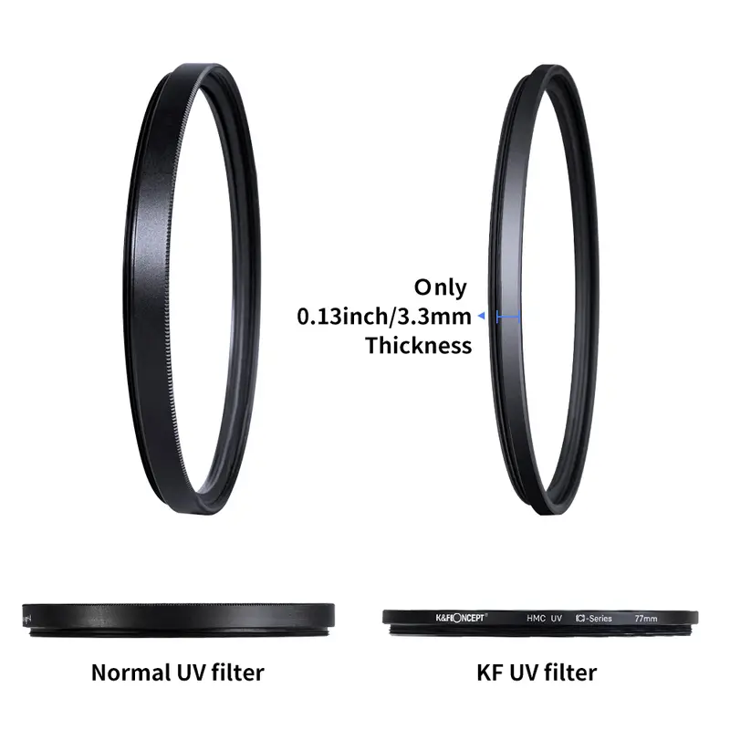 K&F Concept MC UV Protection Filter Ultra Slim Multi Coated HD 37mm 43mm 46mm 49mm 52mm 55mm 58mm 62mm 67mm 72mm 77mm 82mm - Image 5