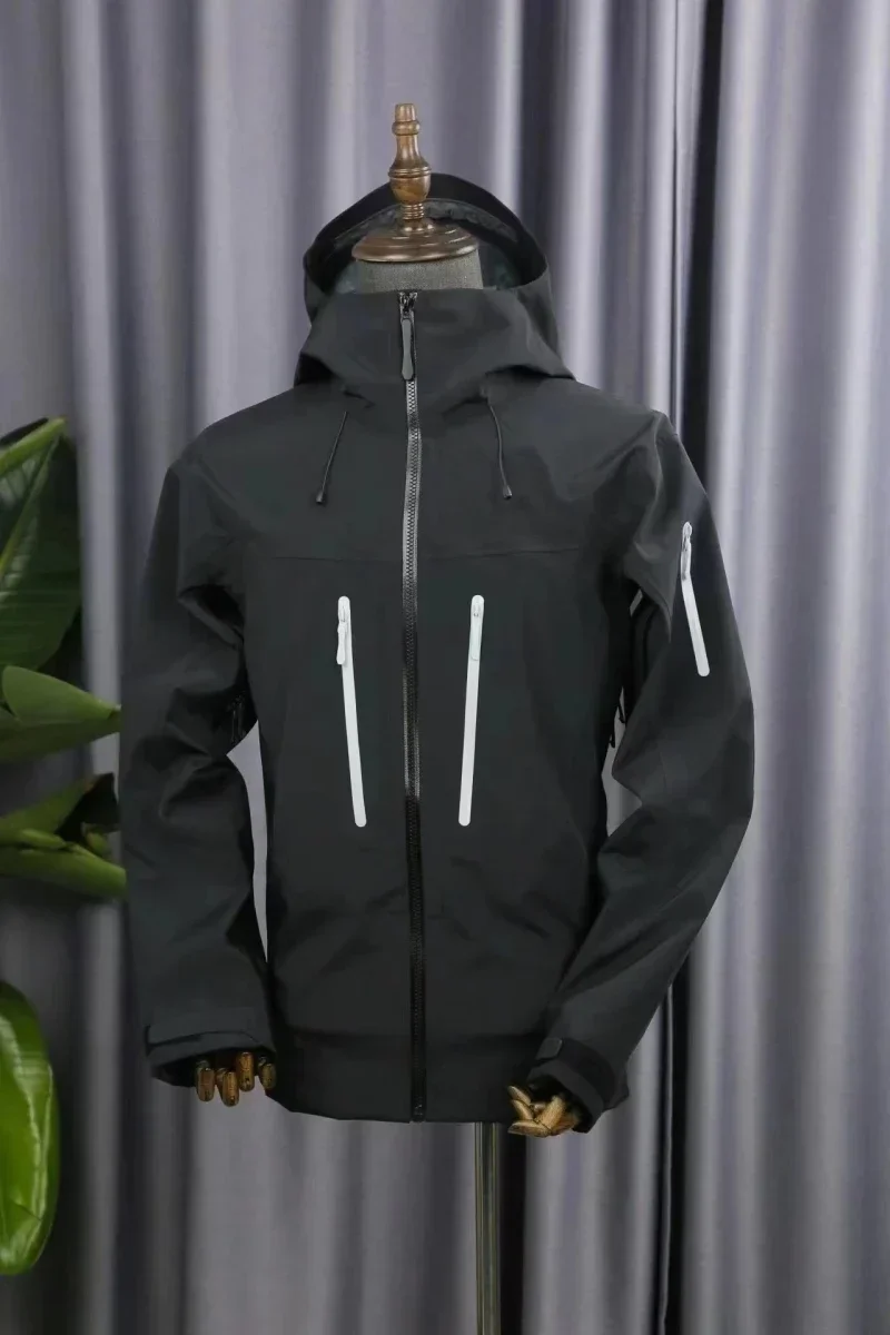 ARC Embroidery Alpha SV 6th Three Layer Mens Womens High Quality Camping Coat Outdoor Waterproof Windbreaker Hiking Jackets 3