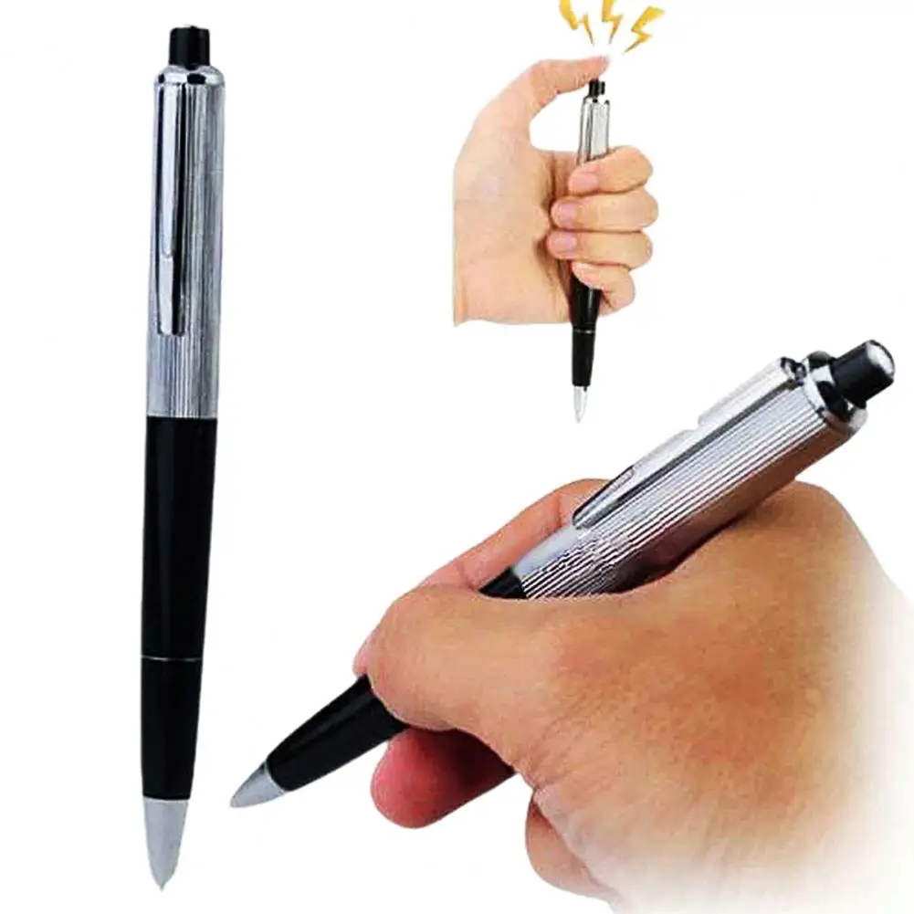 1Pc Shock Pen Electric Pen Toy Surprising Tricks Fool Friends Shocking Pen Halloween April Fools\' Day Funny Pen Party Supplies