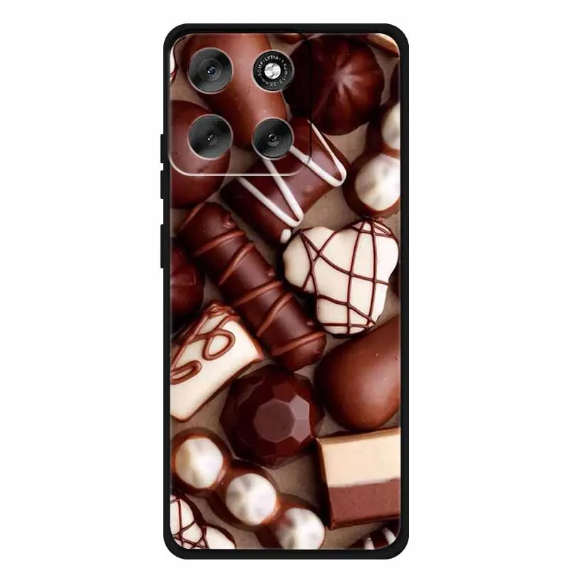 Luxury Silicone TPU Etui Cover - Soft Pink Anime Back Case