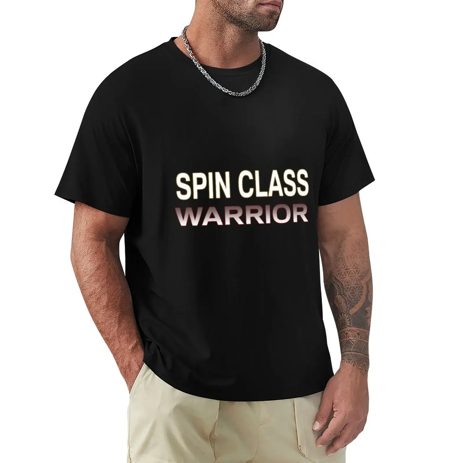 

SPIN CLASS WARRIOR T-Shirt quick drying blacks hippie clothes mens tall t shirts