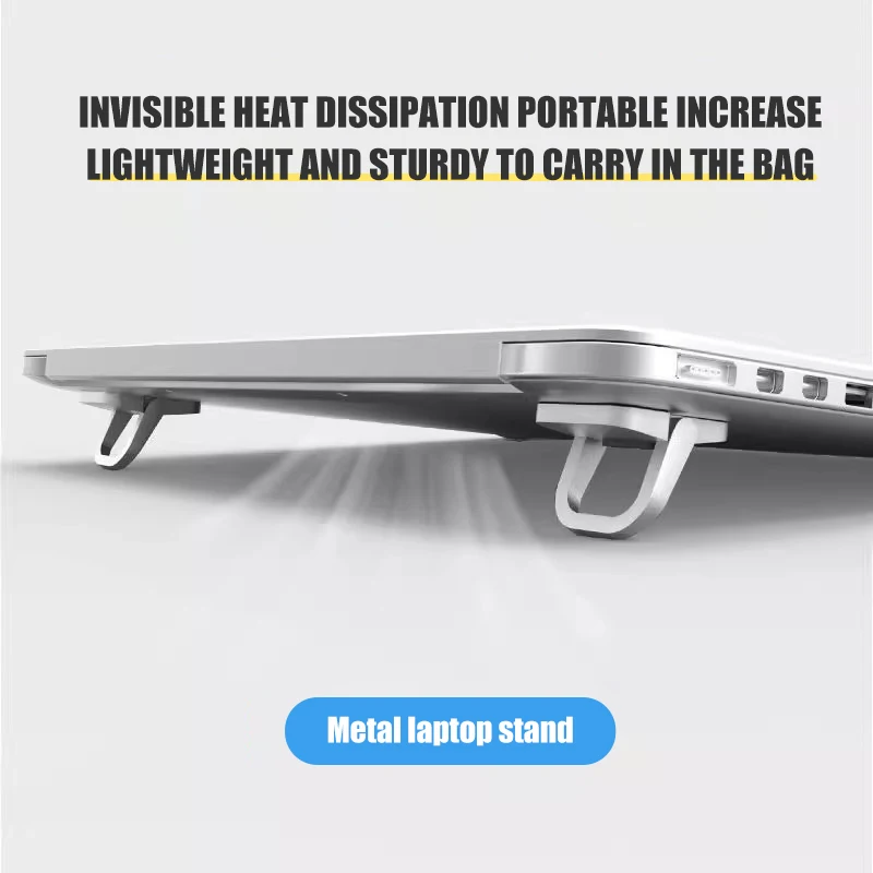 Laptop Stand Keyboard Stand 2pcs/Set Laptop Stand Computer Keyboard Stand Riser Aluminum Mini Portable Notebook