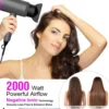 2000W Anion High-Speed Hair Dryers Styling Electric Turbine Safety Low Noise Quick Drying Cold Hot Wind Suitable For Home Salons 5