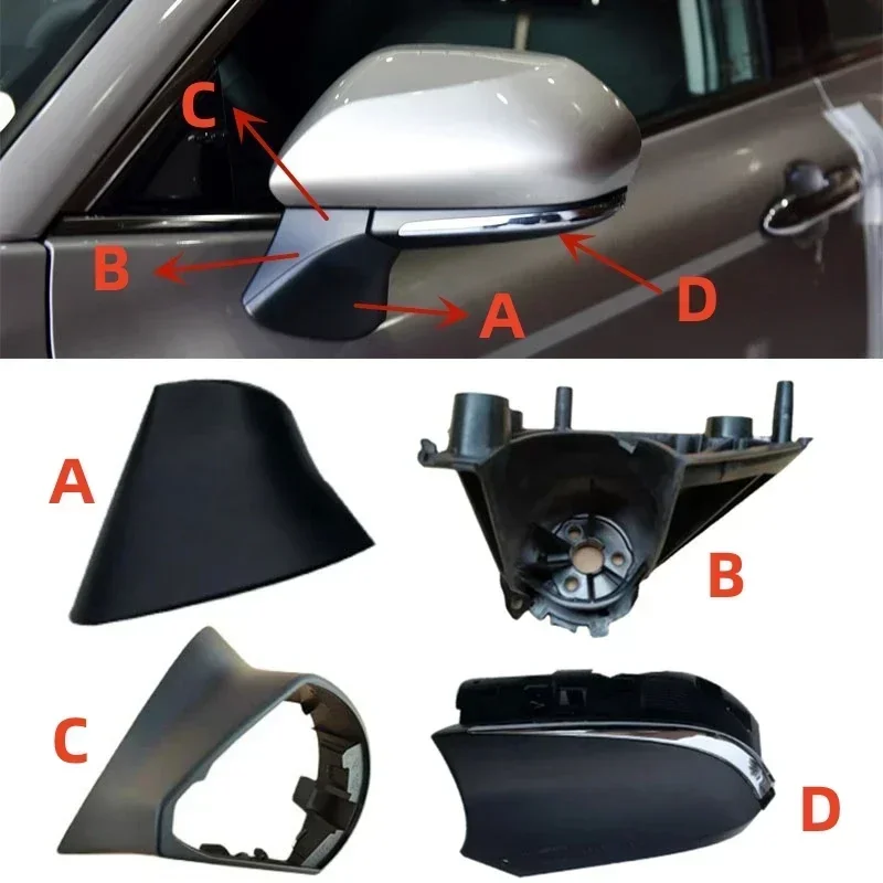 バックミラーカバー Car Side Door Rearview Mirror Lower Cover Wing Housing S Rear  View Mirror バックミラーカバー Car Side Door Rearview Mirror Lower Cover Wing Housing S