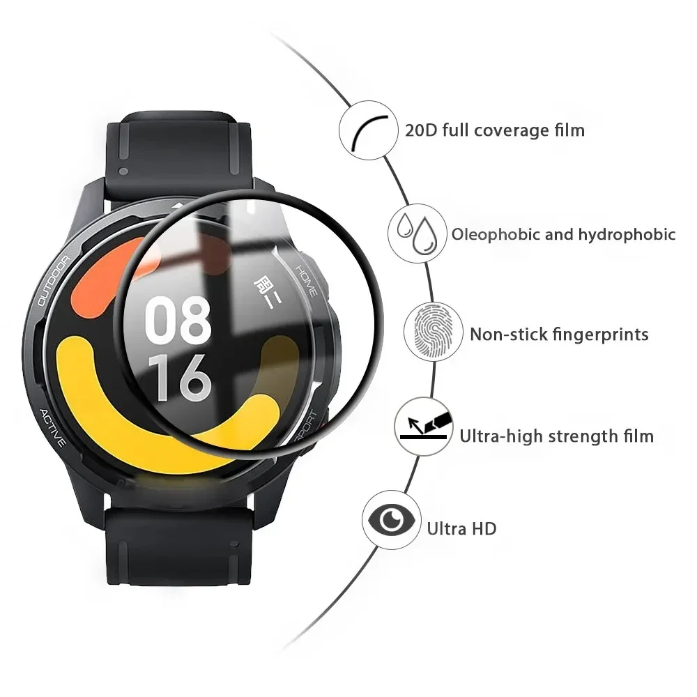 Enhanced Tempered Glass Screen Protector for Smartwatches - Anti-Scratch HD Cover