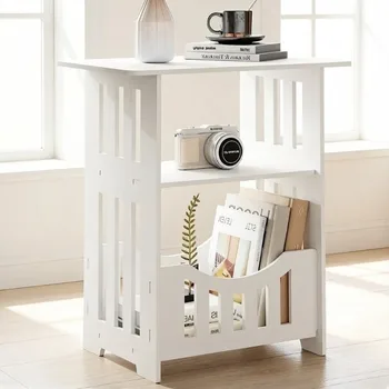 Table d'appoint multifonctionnelle avec rangement, petite table de chevet et table basse pour la maison