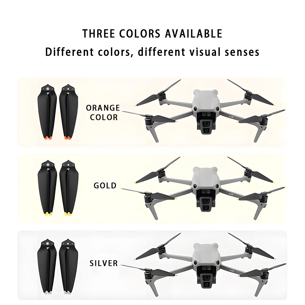 Propellers for Dji AIR 3 Blades, 8747F Propeller Low Noise Replacement Prop Blades Compatible: Dji Air 3 Drone Accessories