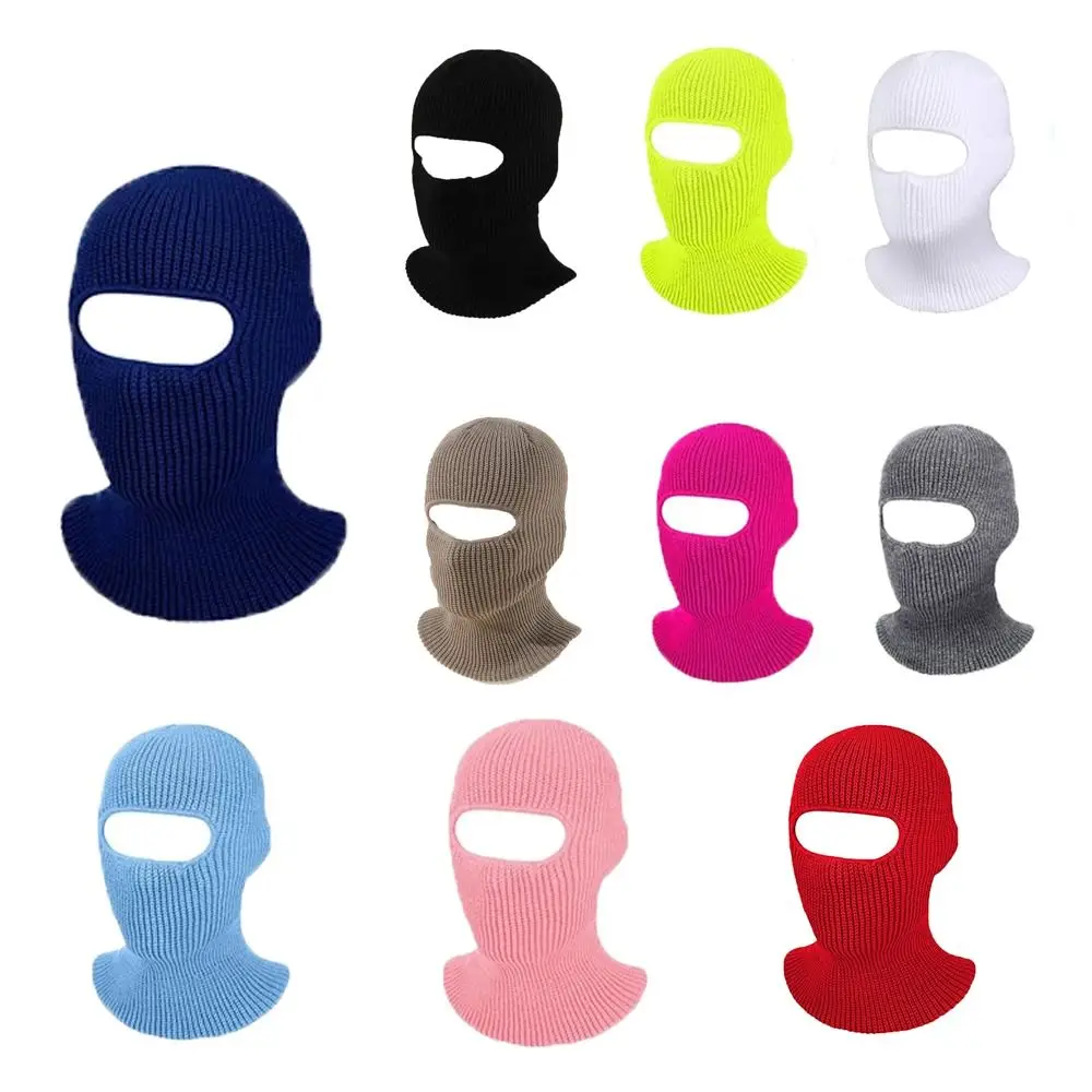 Female Collar Hat Scarf Balaclava Ear Protection Bonnet Hat Mask Men Beanies Hat Full Face Cover Women Winter Cap Knitted Hats - 4