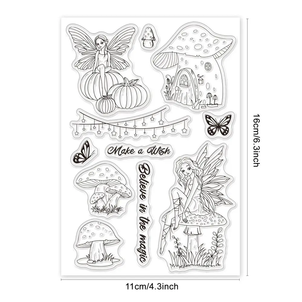 Happy Birthday Clear Stamps Transparent Silicone Stamp Cake Fireworks  Flowers Balloons for Card Making Decoration and DIY Scrapbooking 