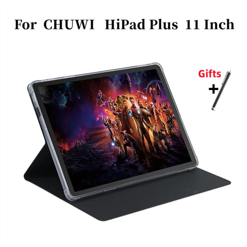 Chuwi pad plus用の超薄型3つ折りケース,11インチのソフトtpu耐落下性 