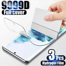 

3Pcs Hydrogel Film Screen Protector For Samsung Galaxy S10 S20 S21 S9 S8 Plus Note 20 10 Ultra A50 A51 A52 A70 A71 A20E A31 Film