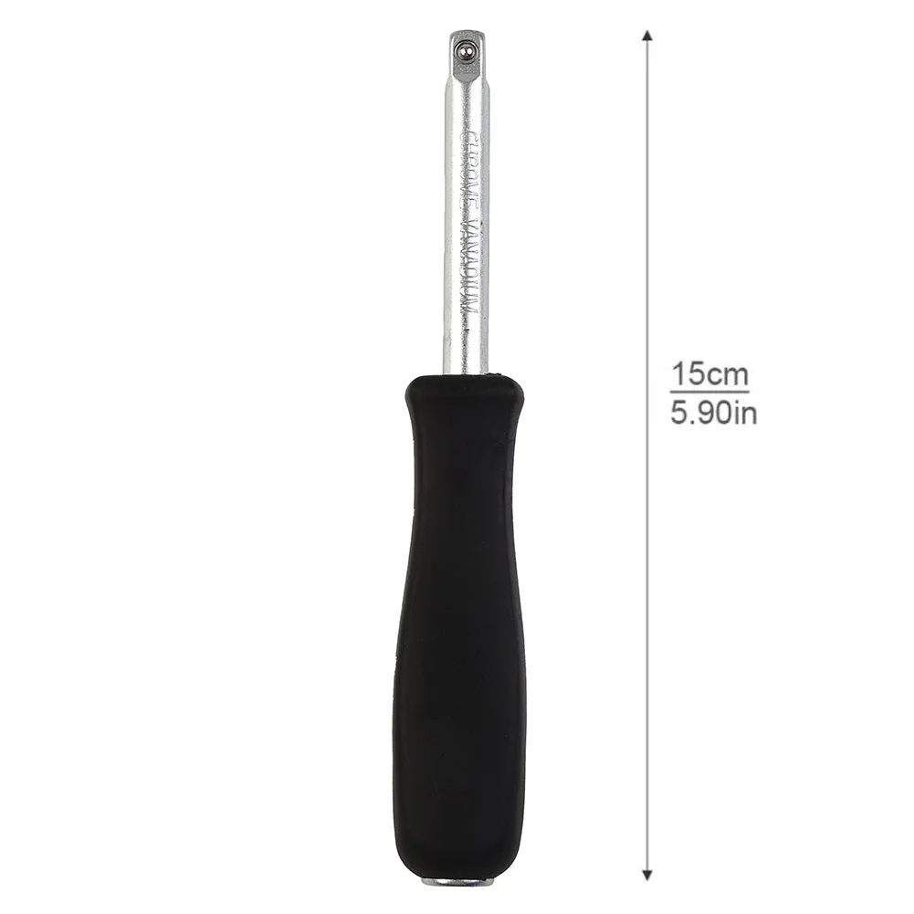 1/4 Dual-purpose 6.3mm Bottom Hole Connection Handle Small Square Rod Spinner Holder Socket Wrench Driver Tool Hand Tools