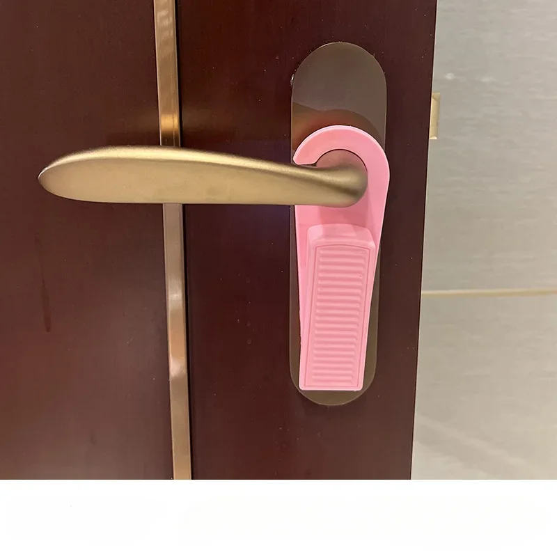 Door Stopper Silicone Door Stopper Safety Silicone Door Stopper Door Bottom Windproof Block Wedge Stopper Home Office Rear Retainer Anti-collision Pad
