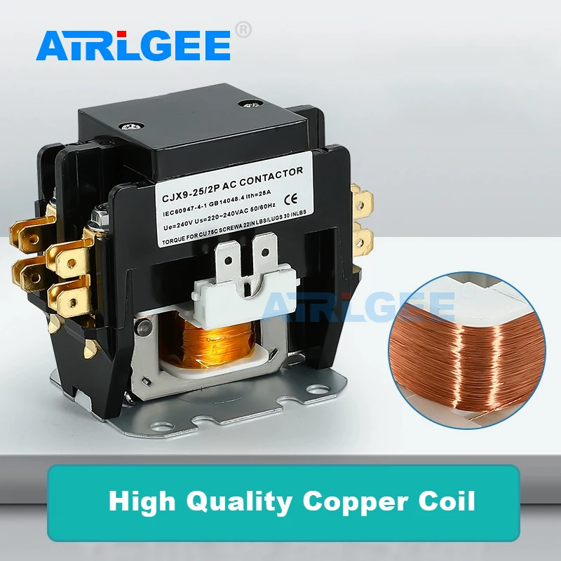 Contacteur Magnétique CJX9B-25S/D Pour Climatiseur - AC 220-240V - Neuf