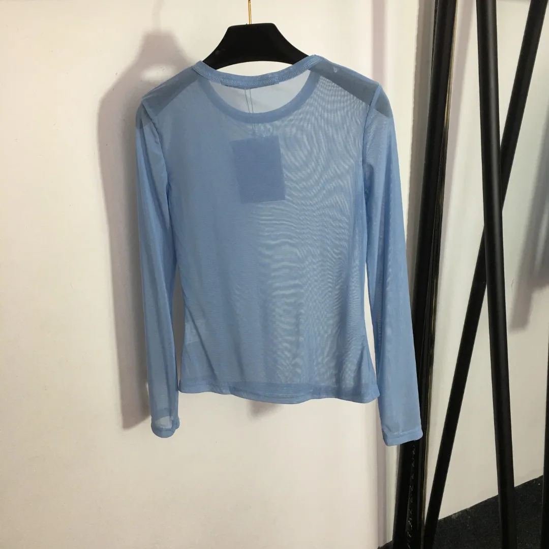 

Spicy Girl Perspective Mesh Long Sleeve Bottom Fit Top