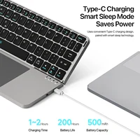 New Multifunctional Model Foldable Bluetooth 5.0 Keyboard with Touchpad & Phone Holder For Phones Tablets PC - Image 3