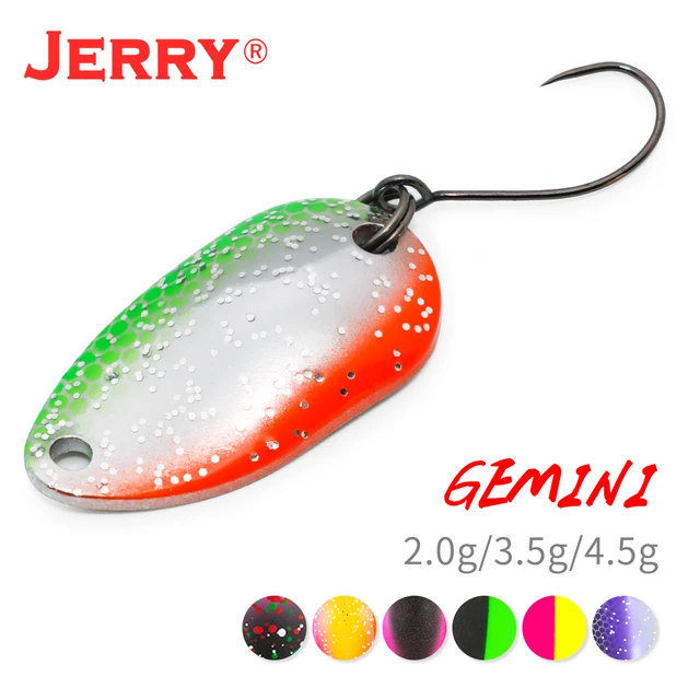 Jerry Gemini Trout Area Fishing Lures Iron Micro Fluttering Spoon 2g 3.5g  4.5g Colorado Spinner Perch Hard Baits Wholesale - AliExpress