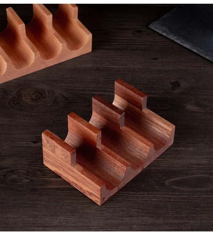 Japanese Sushi Rack Hand Grip U-shaped Rack Wooden Tray Sea Urchin Taco Roll Tray Western Food Wooden Plate Sushi