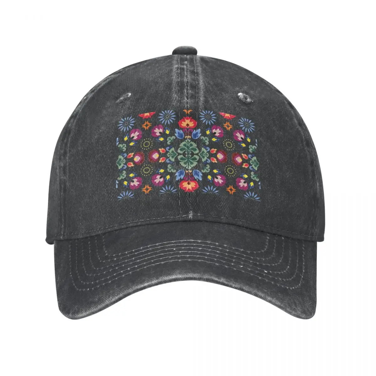 

Fiesta Folk Black Cap Cowboy Hat fluffy hat Military cap man men's hat luxury Women's