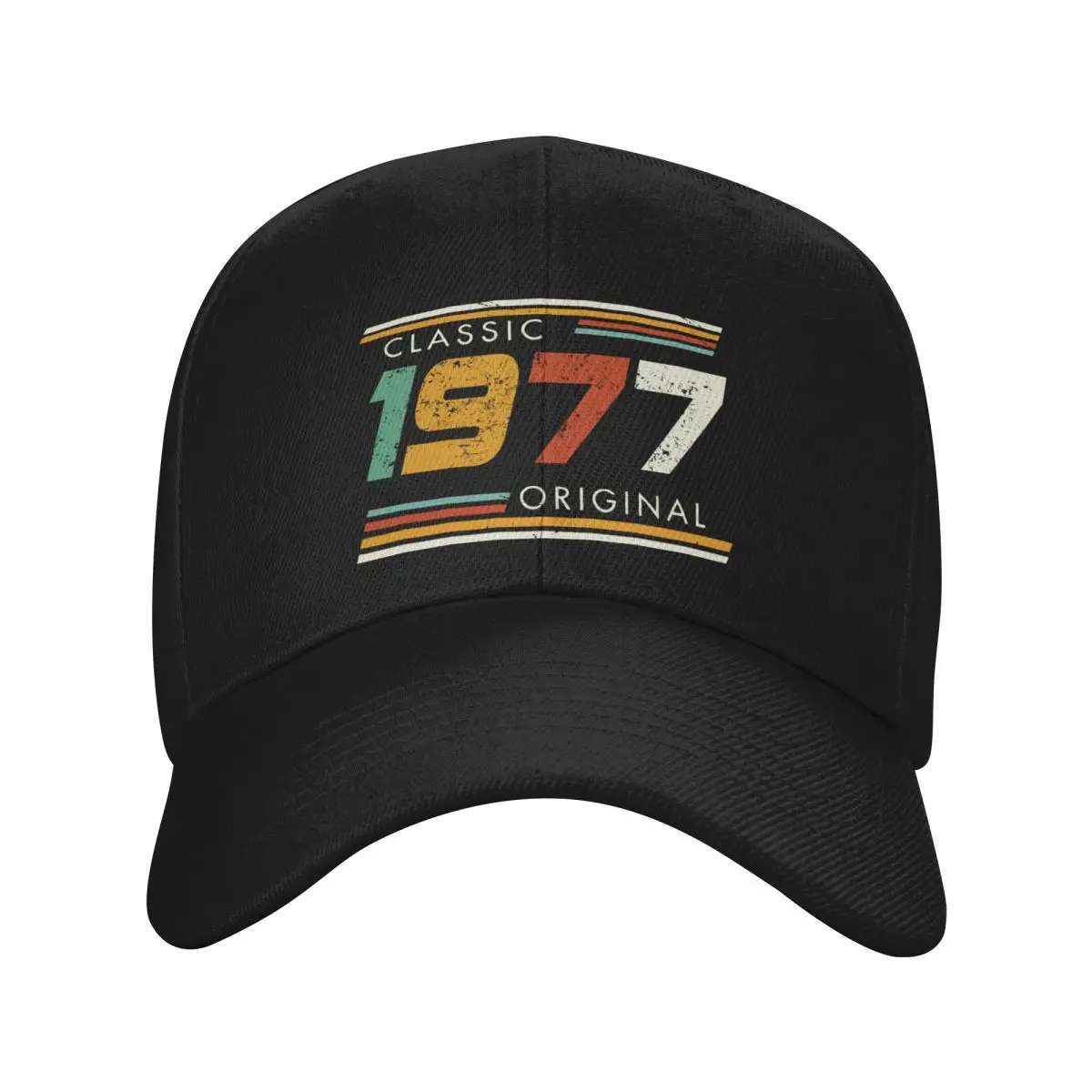 

Custom Classic Classic 1977 Original Years Birthday Baseball Cap for Women Men Adjustable Dad Hat Sun Protection Snapback Hats