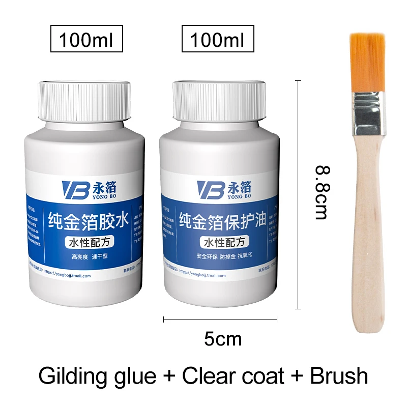 100ml Waterbased Gilding Glue For Gold Leaf Foil Gold Foil Glue Paper