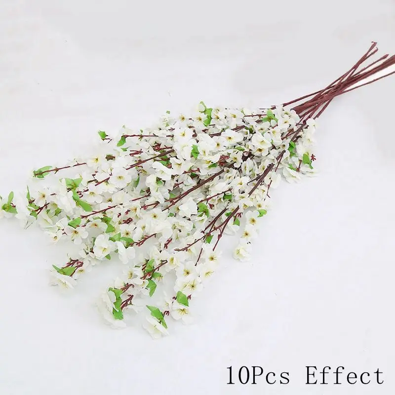 Künstlicher Sakura-Blumenstrauß aus Seide, künstliche Blumen für Zuhause, Raumdekoration, Garten, Hochzeit, Dekoration, Party, Tischdekoration in der Mitte – Detail 19
