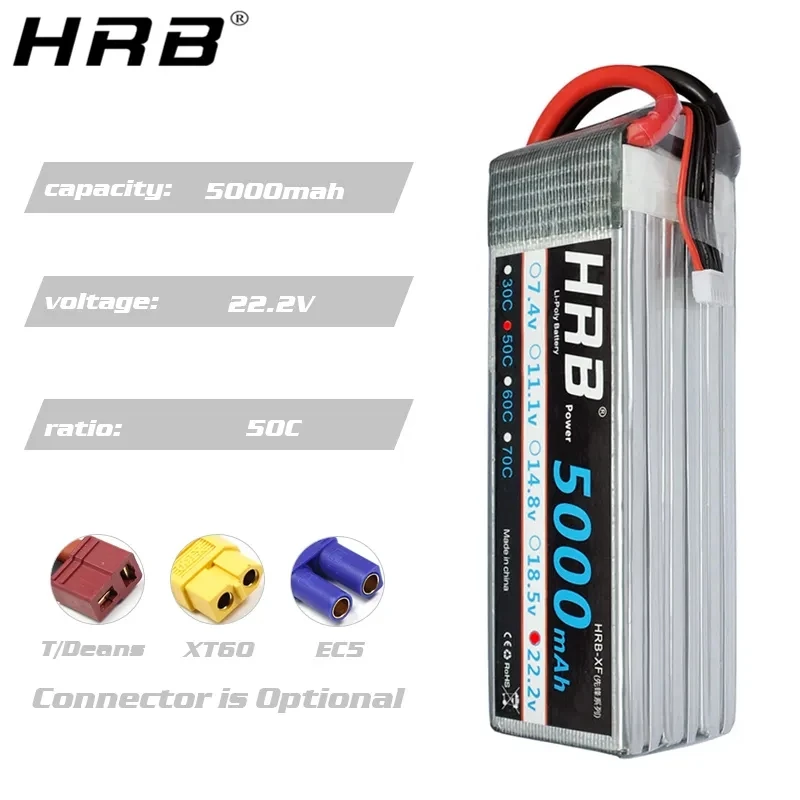 Batería Lipo De Alta Calidad 22,2 V 3000Mah 45C 6S Para RC Coche Barco Avión Qua