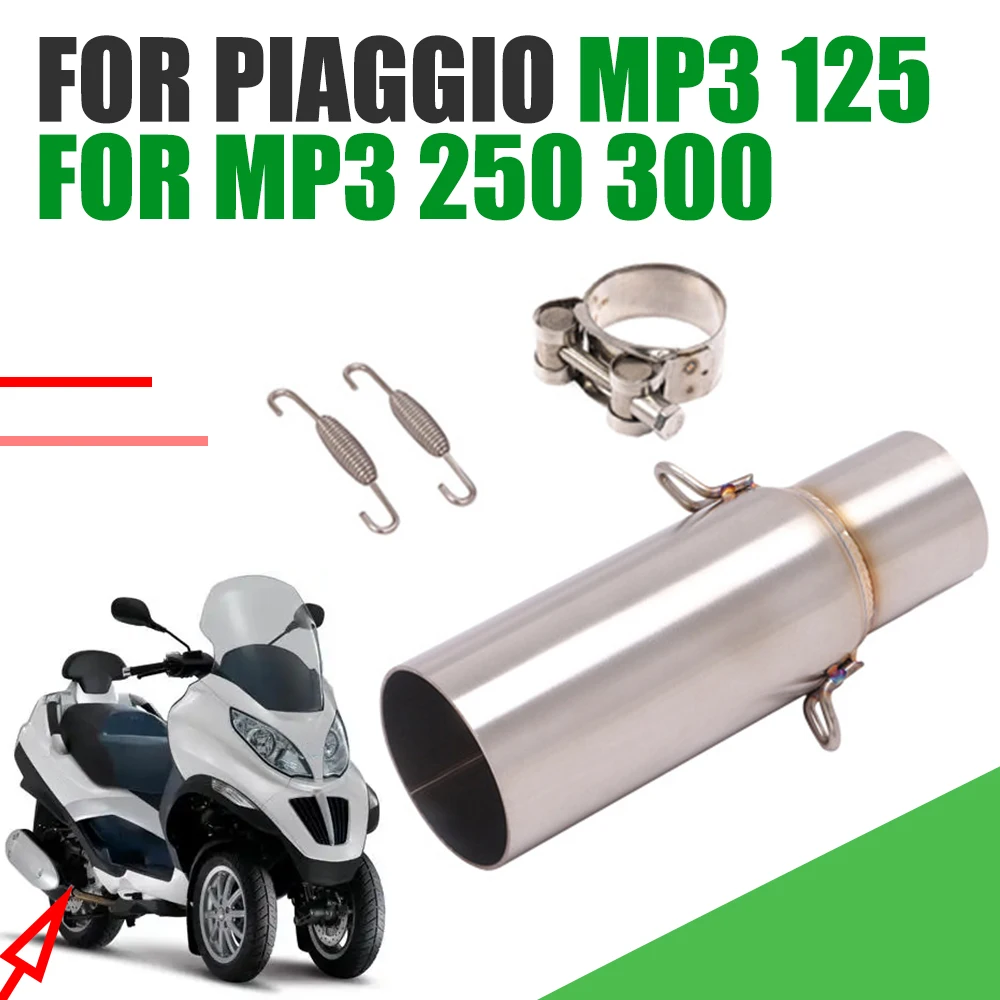 Per Piaggio Mp3 125 Mp3 250 Lt Mp3 300 Mp3 Accessori Moto Tubo Di Scarico Marmitta Di Fuga Tubo Di Collegamento Centrale Collegamento Slip-On
