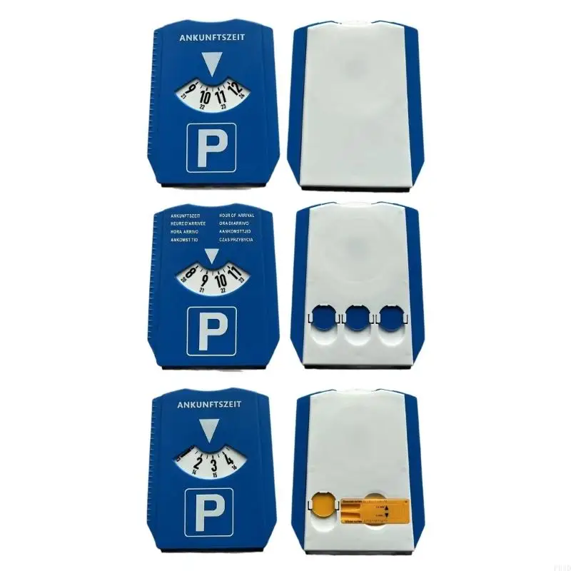 P04D Parking Meter Ice Scraper Time Display Disc Car Windshield Snow Shovel Return Time Note Snow Remover Timer Clock
