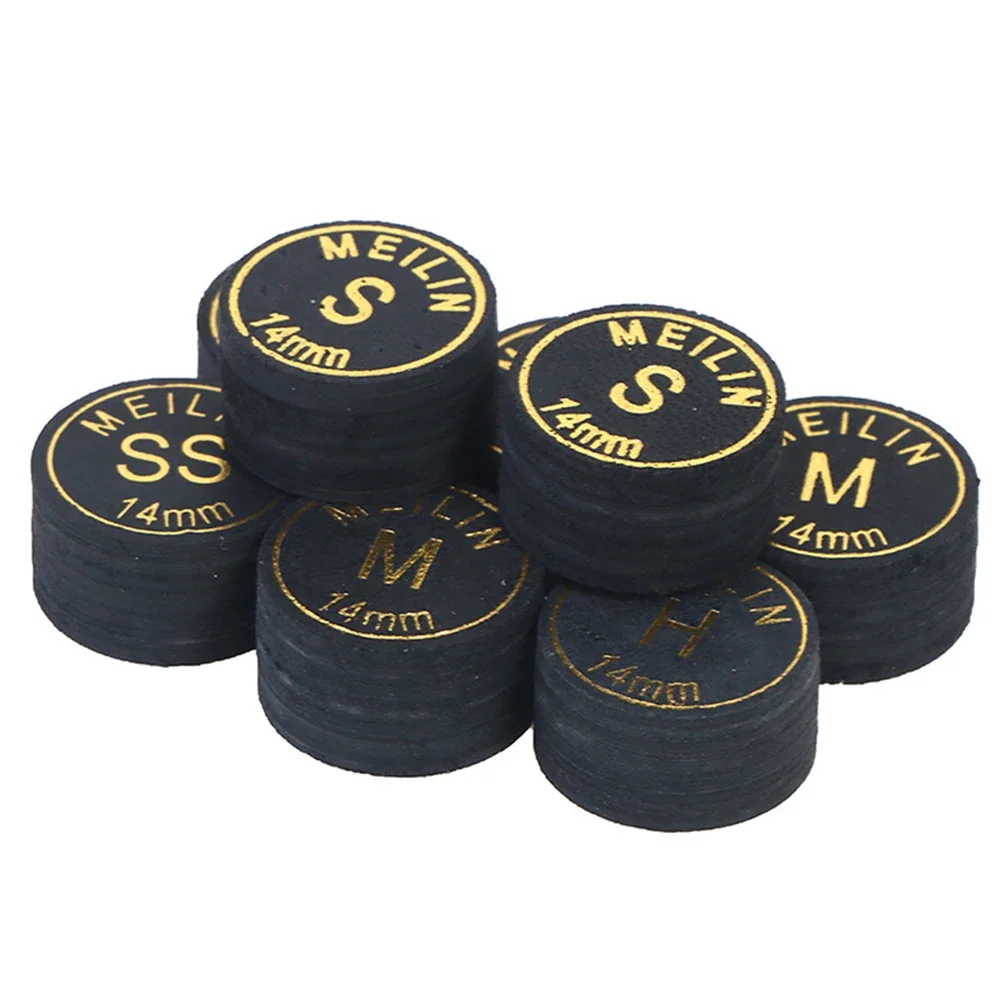 Description Picture 6 of item1PC H/M/S/SS 14mm Japan Standard Pool Cue Tip Billiard Pigskin Cue Stick Tip 9 Layers Snooker Billiard Accessories
