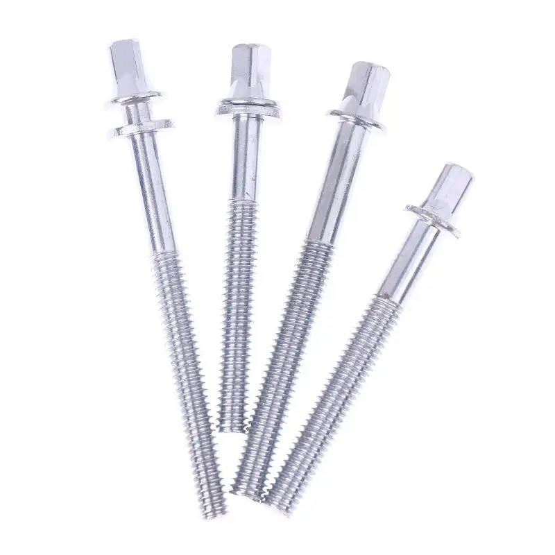 12Pcs Metal Drum Tension Rods Drum Lug Bolts Strong Drum Screw 5/6mm W/Washers Drum Lug Screws Drum Screws For Jazz Drums Repair
