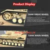 1: 16 Full Scale Firing Bullets Remote Control Tank Model 2.4G 100M Omnidirectional Driving Tracked Inducer RC Tank Car Model 4