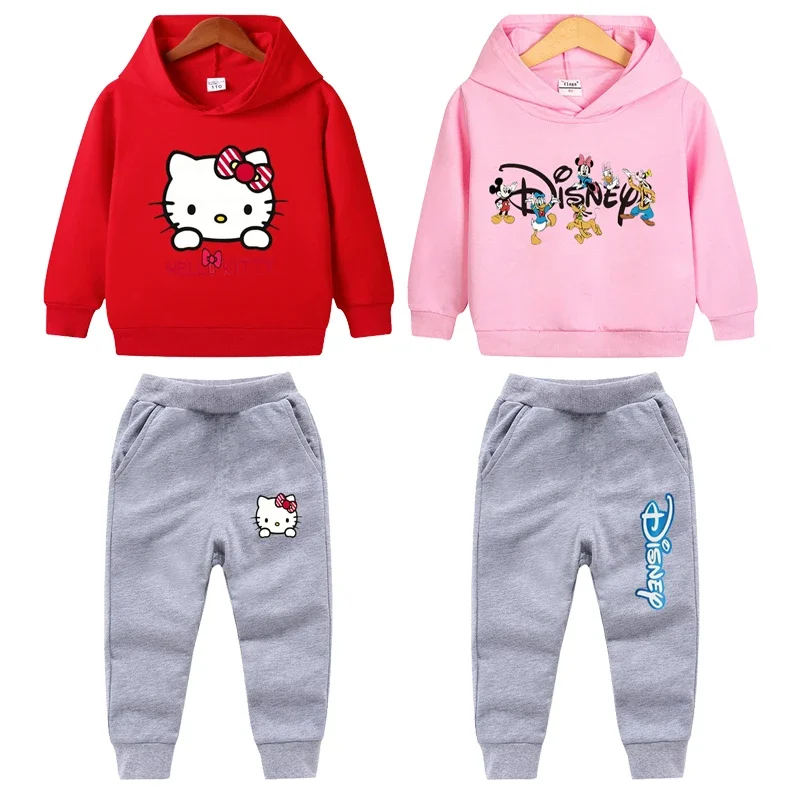

Комплекты одежды для девочек из мультфильма «Hello Kitty», на весну, 2024
