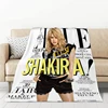 Shakira Blanket Bed Blankets and Throws Plush Furry Microfiber Bedding Plaid on the Sofa Bedspread Throw Knee Bedspreads Baby 3