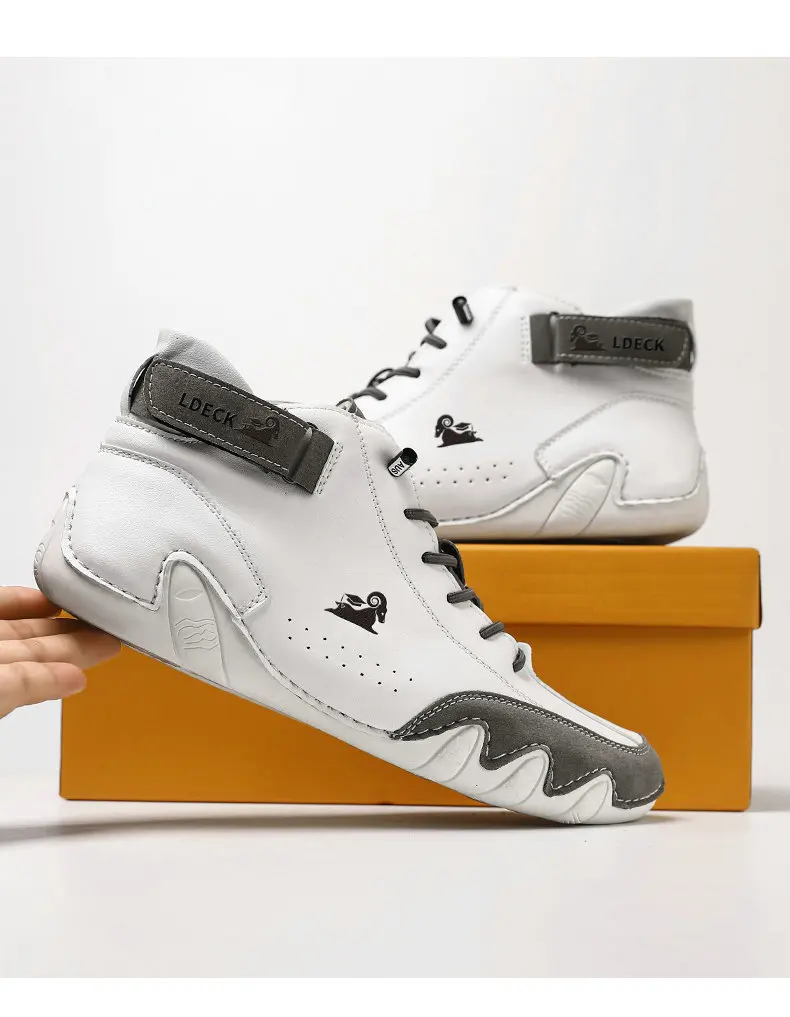 Couple Shoes Men Women Large Size High Top Casual Ankle Boots