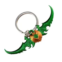 Warglaive of Azzinoth Keychains World of Warcraft Weapon Illidan Stormrage Game Peripheral Metal Weapon Model Crafts Toys 1