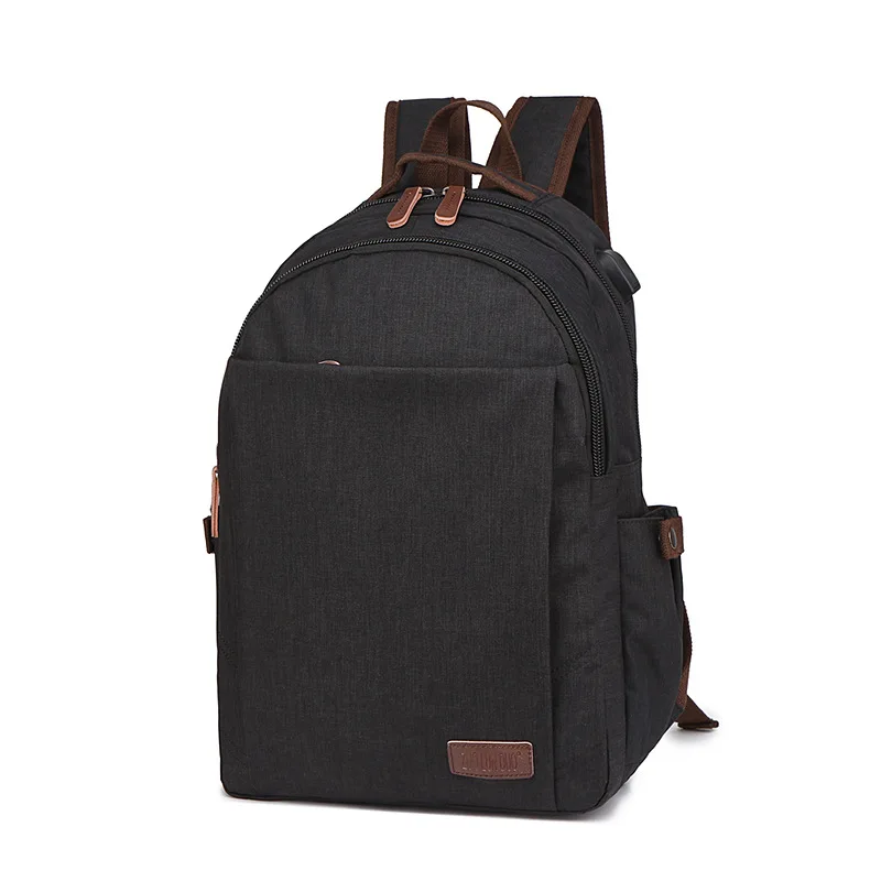 

Brief Dense Water Resistant Fabric Backpacks Solid Color Bags Superior Casual Leisure Classic Design Durable New Trend Strong