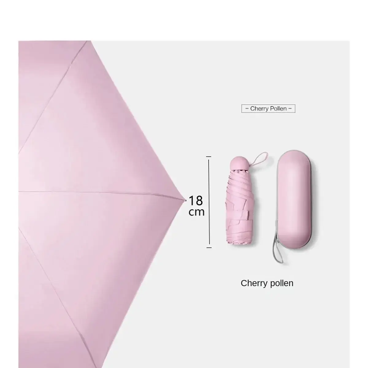 Mini Umbrella Capsule Portable Sunshade Sunscreen Rain Umbrella Rubber Alloy Handle Foldable Sun Rain Dual Use