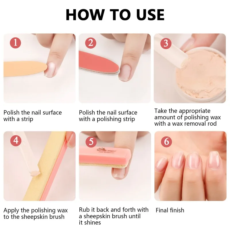 매니큐어 세트 파우더 네일 키트 강화제 여행용 전문 다목적 도구 여성용 홈 뷰티 폴리싱 왁스