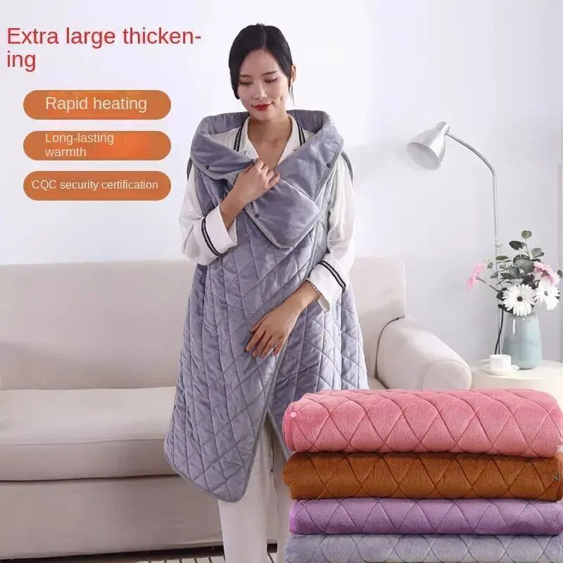 Fleece Electric Heated Blanket Wearable Portable Heated Blanket USB Powered  Throw Blanket Shawl Winter Warm for Car Office Home - AliExpress