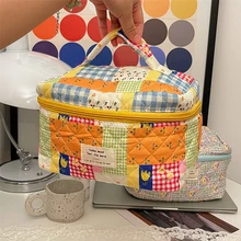  Printed Cosmetic Bags Large Capacity Outdoor Girl Makeup Bags Zipper Toiletries Lipstick Organizer Women Storage Make Up Cases 