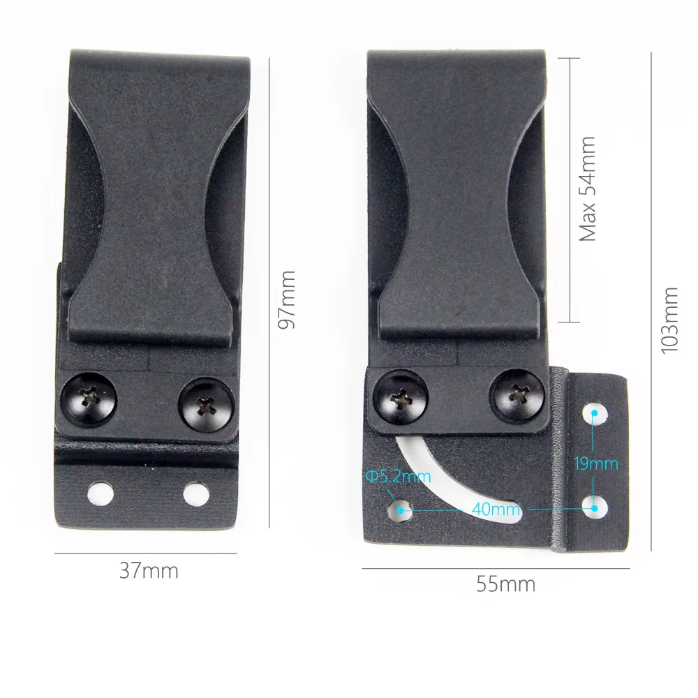 4X Fold Over Belt Clip K Sheath Clamp DIY w/Hardware Tool For Kydex Holster  US