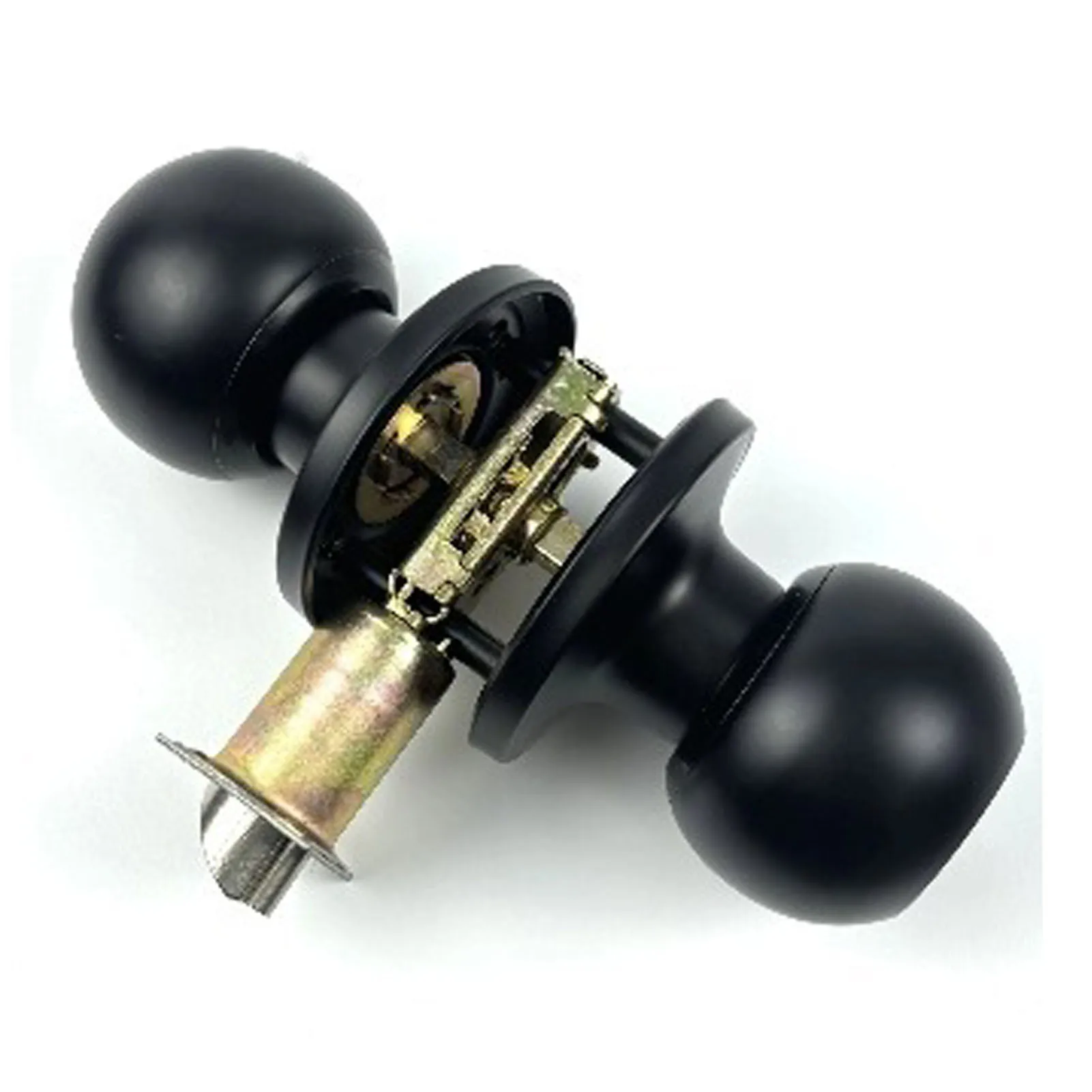 Bathroom Handle Lock Bathroom Lock Round Handle for 30‑50mm Thick Door with 3 Keys Round for Room Door door knobs