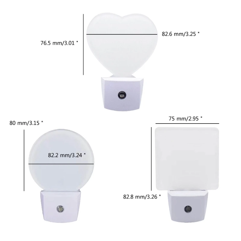 New Creative Christmas Decoration Acrylic LED Light Lamp Blank Sublimation Led Light Ornament DXAF